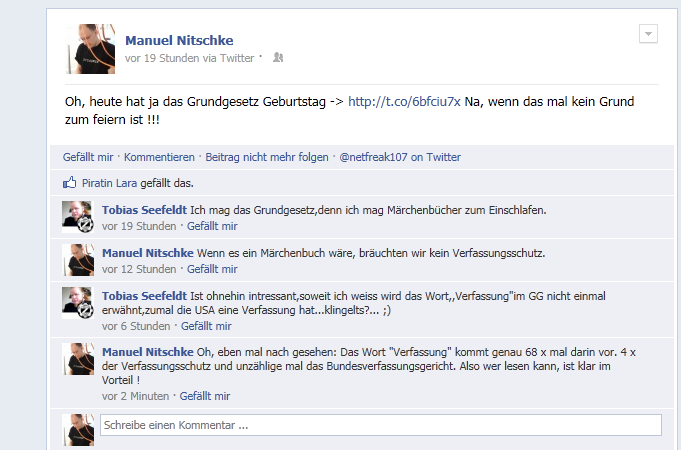 Geburtstag des Grundgesetzes