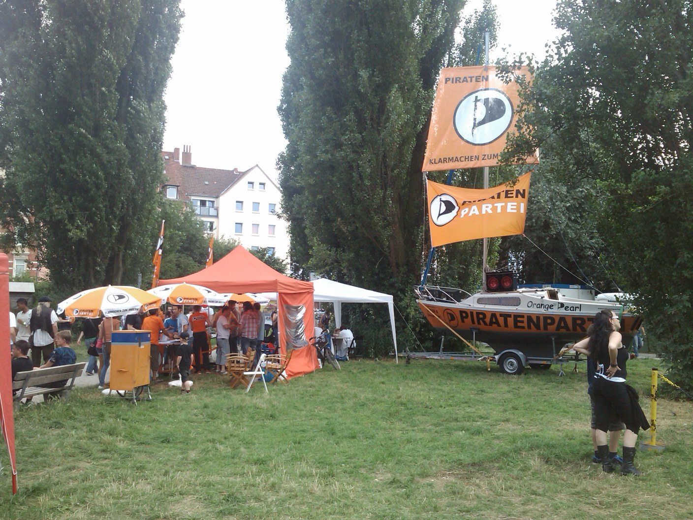 Impressionen vom Fährmannsfest 2012 mit den Piraten aus Hannover